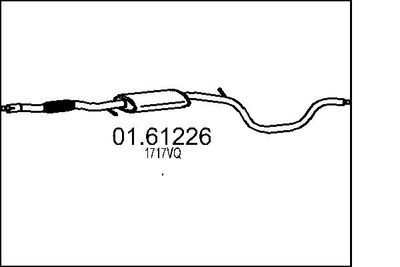  0161226 MTS Глушитель выхлопных газов конечный