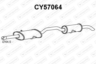  CY57064 VENEPORTE Глушитель выхлопных газов конечный