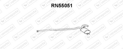  RN55051 VENEPORTE Средний глушитель выхлопных газов