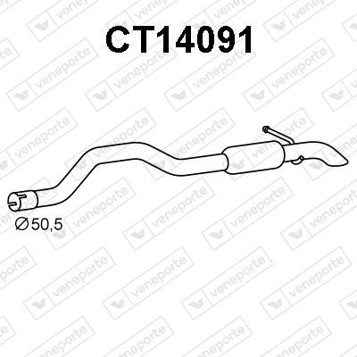  CT14091 VENEPORTE Глушитель выхлопных газов конечный