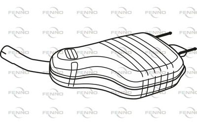  P43189 FENNO Глушитель выхлопных газов конечный