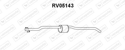  RV05143 VENEPORTE Предглушитель выхлопных газов