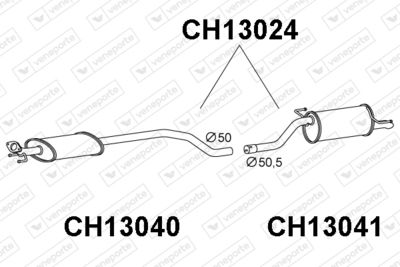  CH13024 VENEPORTE Глушитель выхлопных газов конечный