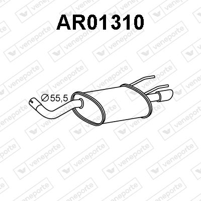  AR01310 VENEPORTE Глушитель выхлопных газов конечный