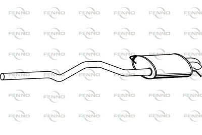  P7562 FENNO Глушитель выхлопных газов конечный