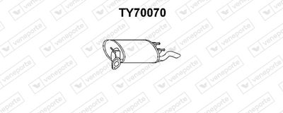  TY70070 VENEPORTE Глушитель выхлопных газов конечный