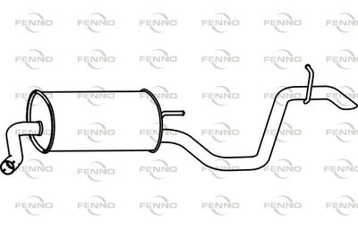  P31003 FENNO Глушитель выхлопных газов конечный