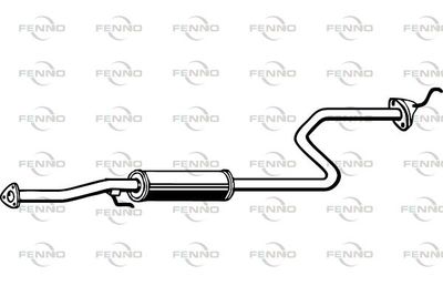  P2894 FENNO Средний глушитель выхлопных газов