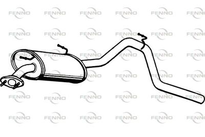  P6267 FENNO Глушитель выхлопных газов конечный