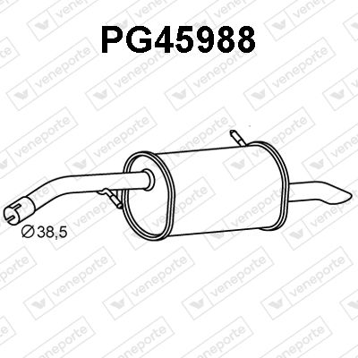  PG45988 VENEPORTE Глушитель выхлопных газов конечный