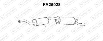  FA25028 VENEPORTE Глушитель выхлопных газов конечный