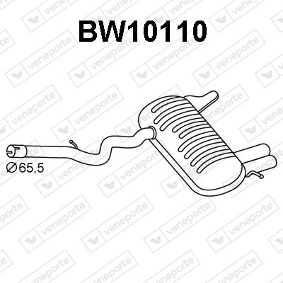  BW10110 VENEPORTE Глушитель выхлопных газов конечный