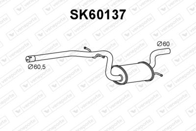  SK60137 VENEPORTE Предглушитель выхлопных газов