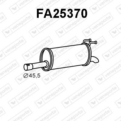  FA25370 VENEPORTE Глушитель выхлопных газов конечный