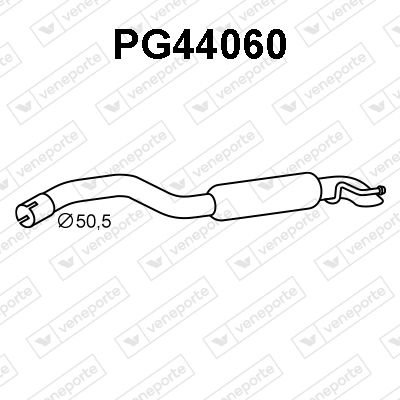  PG44060 VENEPORTE Глушитель выхлопных газов конечный