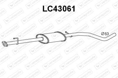  LC43061 VENEPORTE Предглушитель выхлопных газов