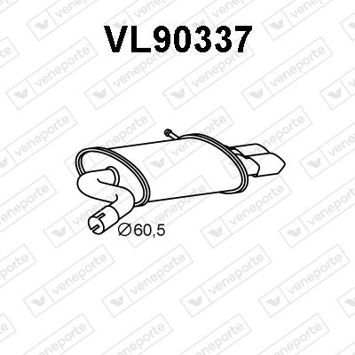  VL90337 VENEPORTE Глушитель выхлопных газов конечный