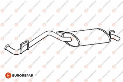  E12813A EUROREPAR Глушитель выхлопных газов конечный