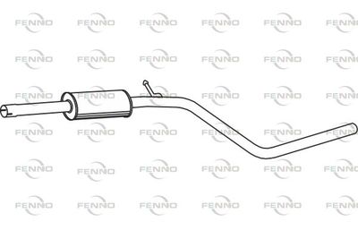  P1902 FENNO Средний глушитель выхлопных газов