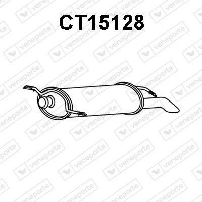  CT15128 VENEPORTE Глушитель выхлопных газов конечный