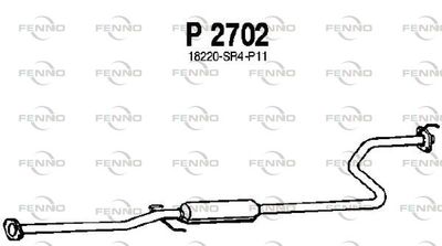  P2702 FENNO Средний глушитель выхлопных газов