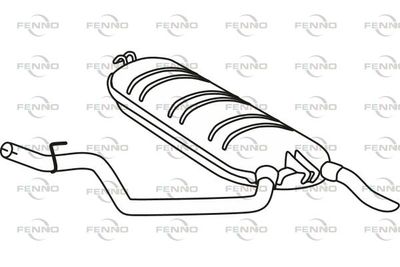  P36011 FENNO Глушитель выхлопных газов конечный