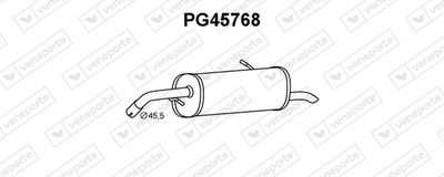  PG45768 VENEPORTE Глушитель выхлопных газов конечный