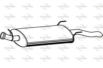  P5392 FENNO Глушитель выхлопных газов конечный