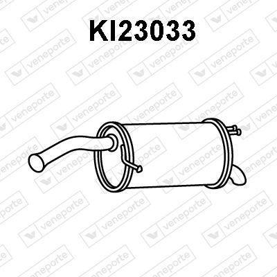  KI23033 VENEPORTE Глушитель выхлопных газов конечный