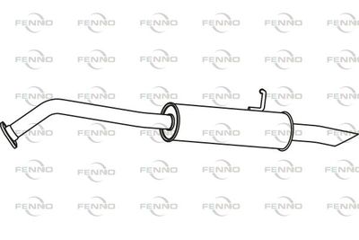  P66050 FENNO Глушитель выхлопных газов конечный