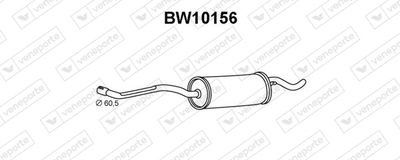  BW10156 VENEPORTE Глушитель выхлопных газов конечный