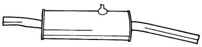  60641 SIGAM Глушитель выхлопных газов конечный