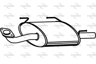 P4286 FENNO Глушитель выхлопных газов конечный