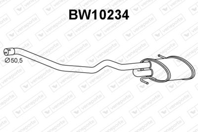  BW10234 VENEPORTE Глушитель выхлопных газов конечный