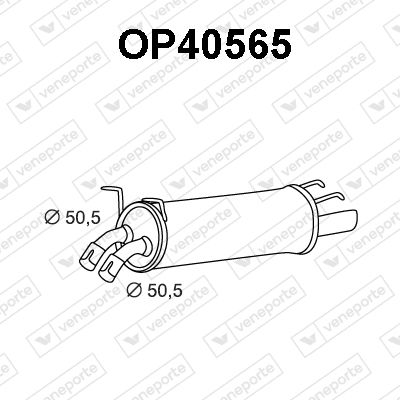  OP40565 VENEPORTE Глушитель выхлопных газов конечный