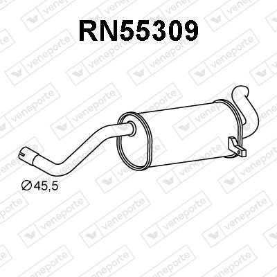  RN55309 VENEPORTE Глушитель выхлопных газов конечный