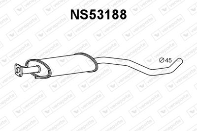  NS53188 VENEPORTE Предглушитель выхлопных газов