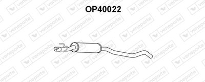  OP40022 VENEPORTE Средний глушитель выхлопных газов