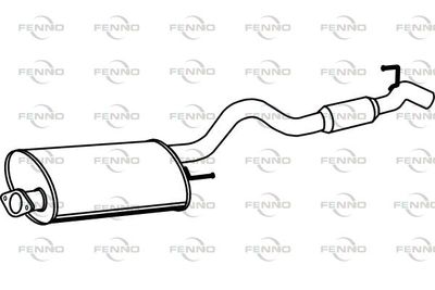  P3948 FENNO Глушитель выхлопных газов конечный