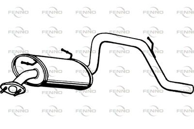  P6260 FENNO Глушитель выхлопных газов конечный