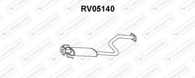  RV05140 VENEPORTE Предглушитель выхлопных газов