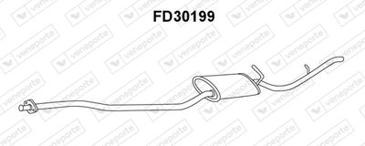  FD30199 VENEPORTE Глушитель выхлопных газов конечный