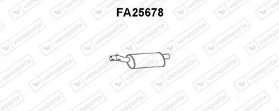  FA25678 VENEPORTE Глушитель выхлопных газов конечный