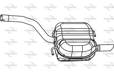  P7189 FENNO Глушитель выхлопных газов конечный