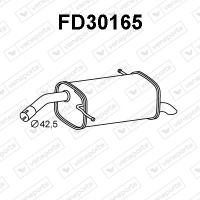  FD30165 VENEPORTE Глушитель выхлопных газов конечный