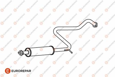  E12843Q EUROREPAR Средний глушитель выхлопных газов