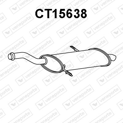  CT15638 VENEPORTE Глушитель выхлопных газов конечный