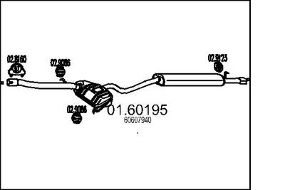  0160195 MTS Глушитель выхлопных газов конечный