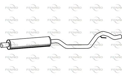  P5396 FENNO Средний глушитель выхлопных газов