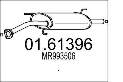  0161396 MTS Глушитель выхлопных газов конечный